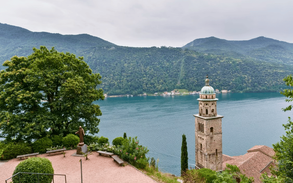 Scorcio panoramico del magnifico Lago di Lugano - Joule Bike Tour