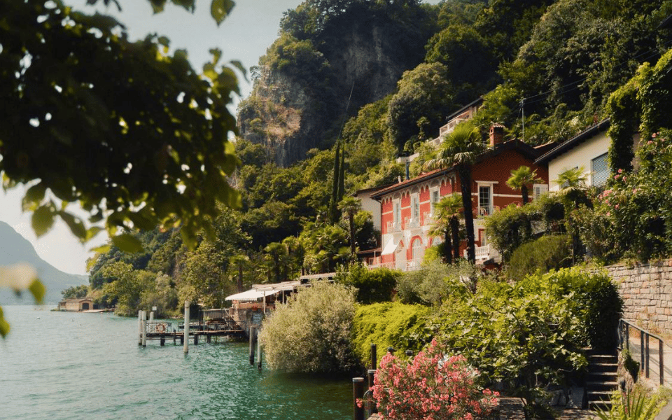 Scorcio panoramico del magnifico Lago di Lugano - Joule Bike Tour