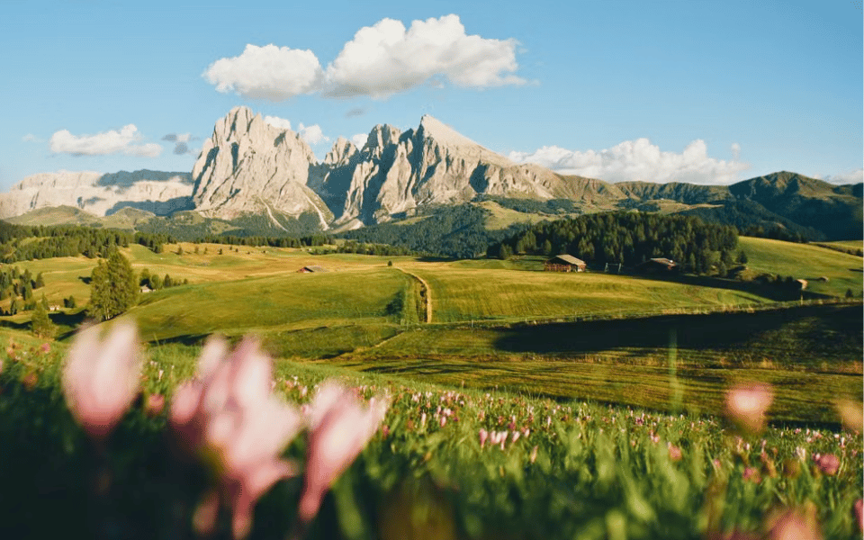 Splendido paesaggio delle Dolomiti